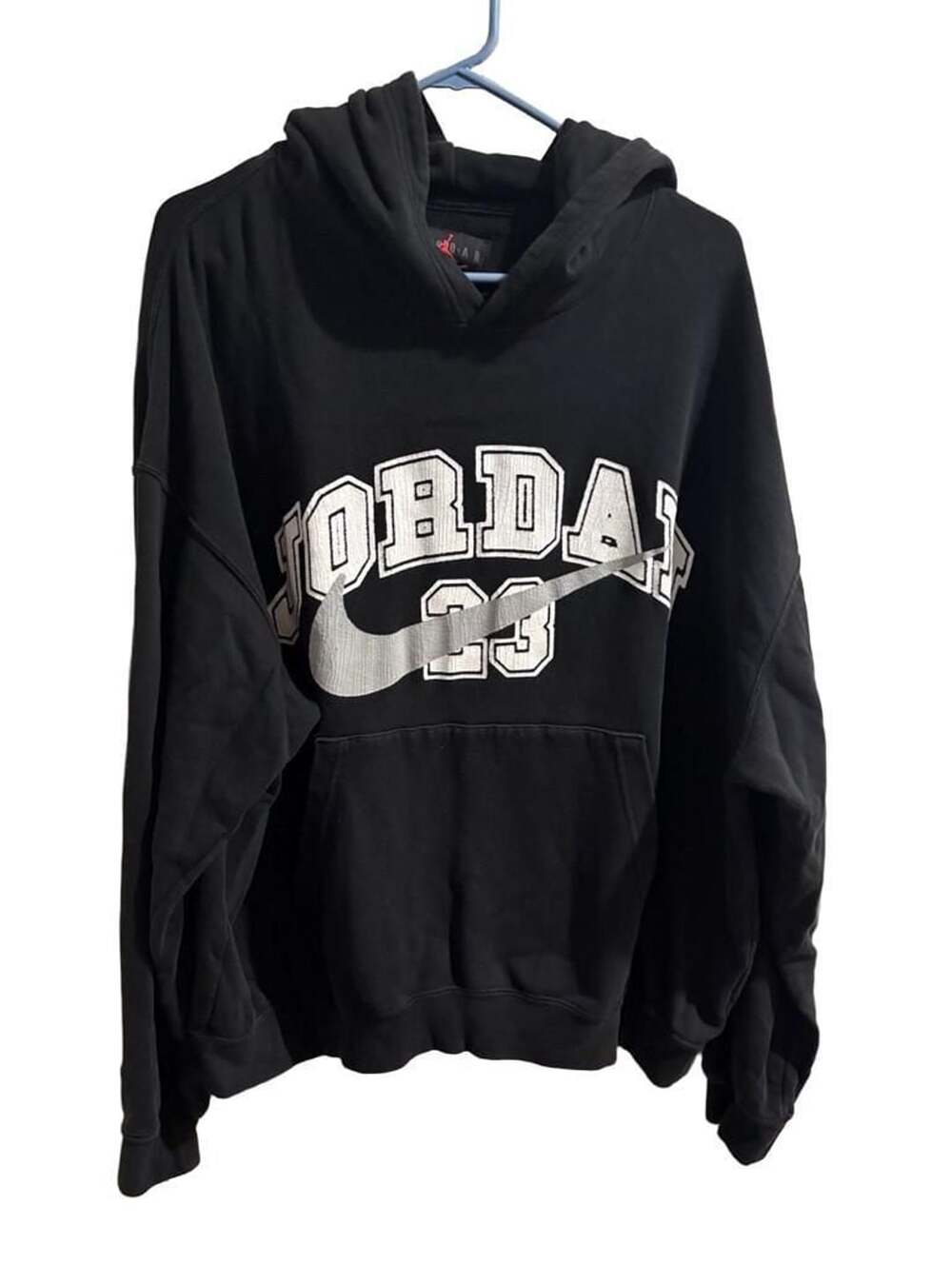 Jordan Jumpman MVP Hoodie Size XL Black French Terry Oversized Pullover